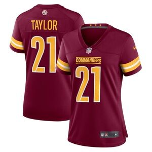 NFL Women's Commanders Burgundy and Gold Jersey